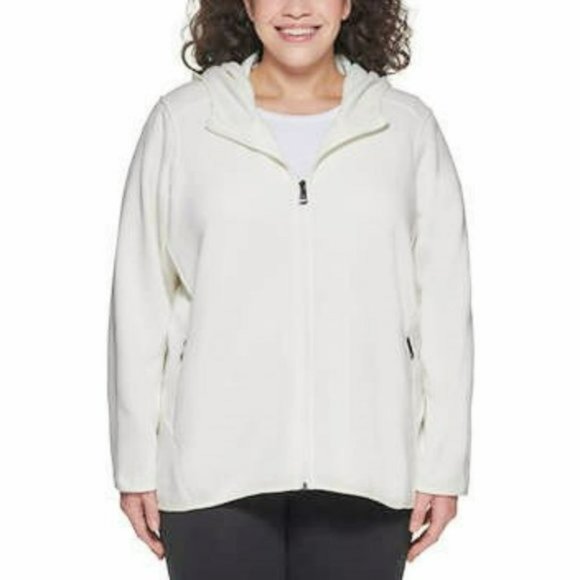 NWT Andrew Marc Cozy Hi-Low Soft Fleece Full Zip Hooded Jacket - Picture 9 of 10